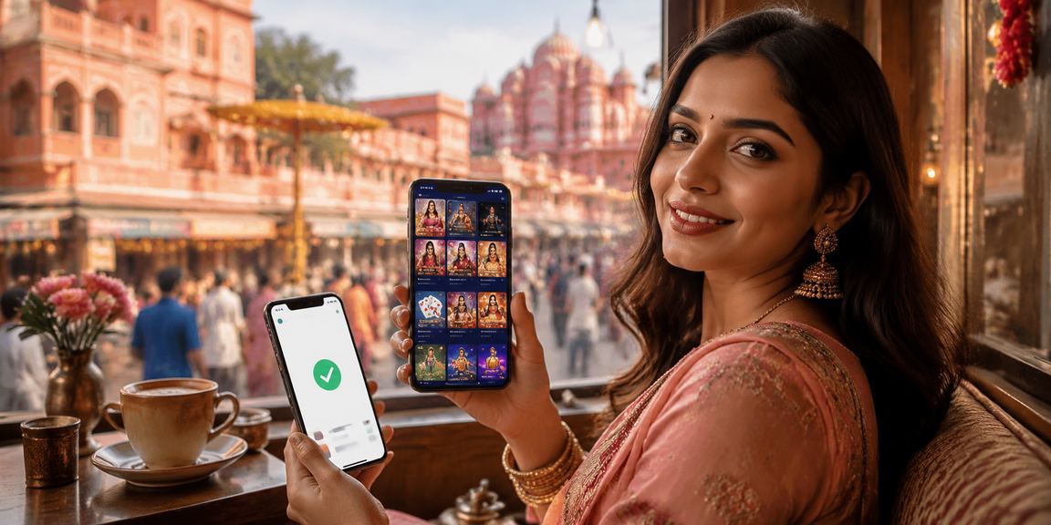 User deposits money via mobile app from Jaipur for VIP promotions